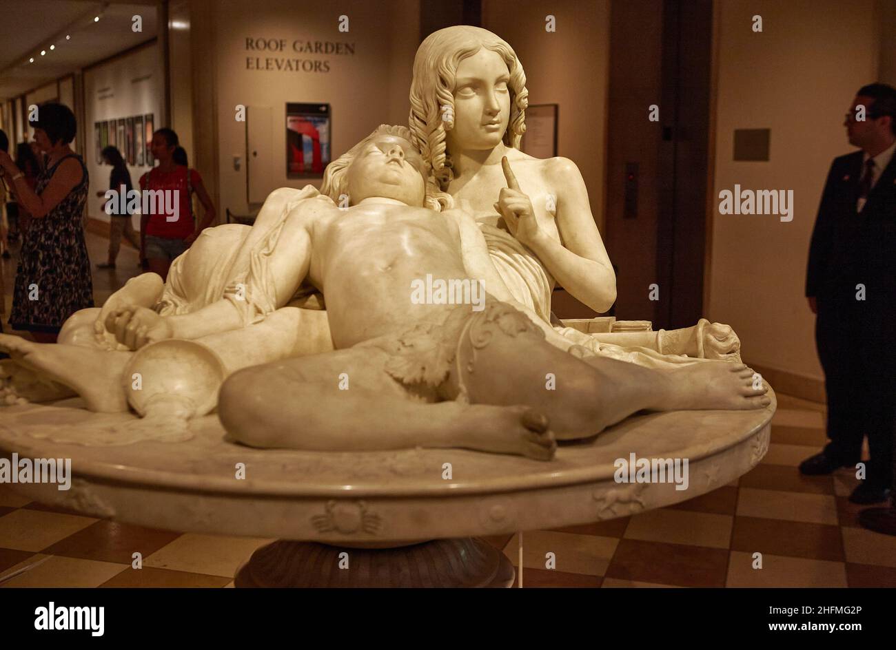 Leon Levy e Shelby White Court, il pezzo centrale delle gallerie romane e greche al Metropolitan Museum of Art di NYC. Foto Stock