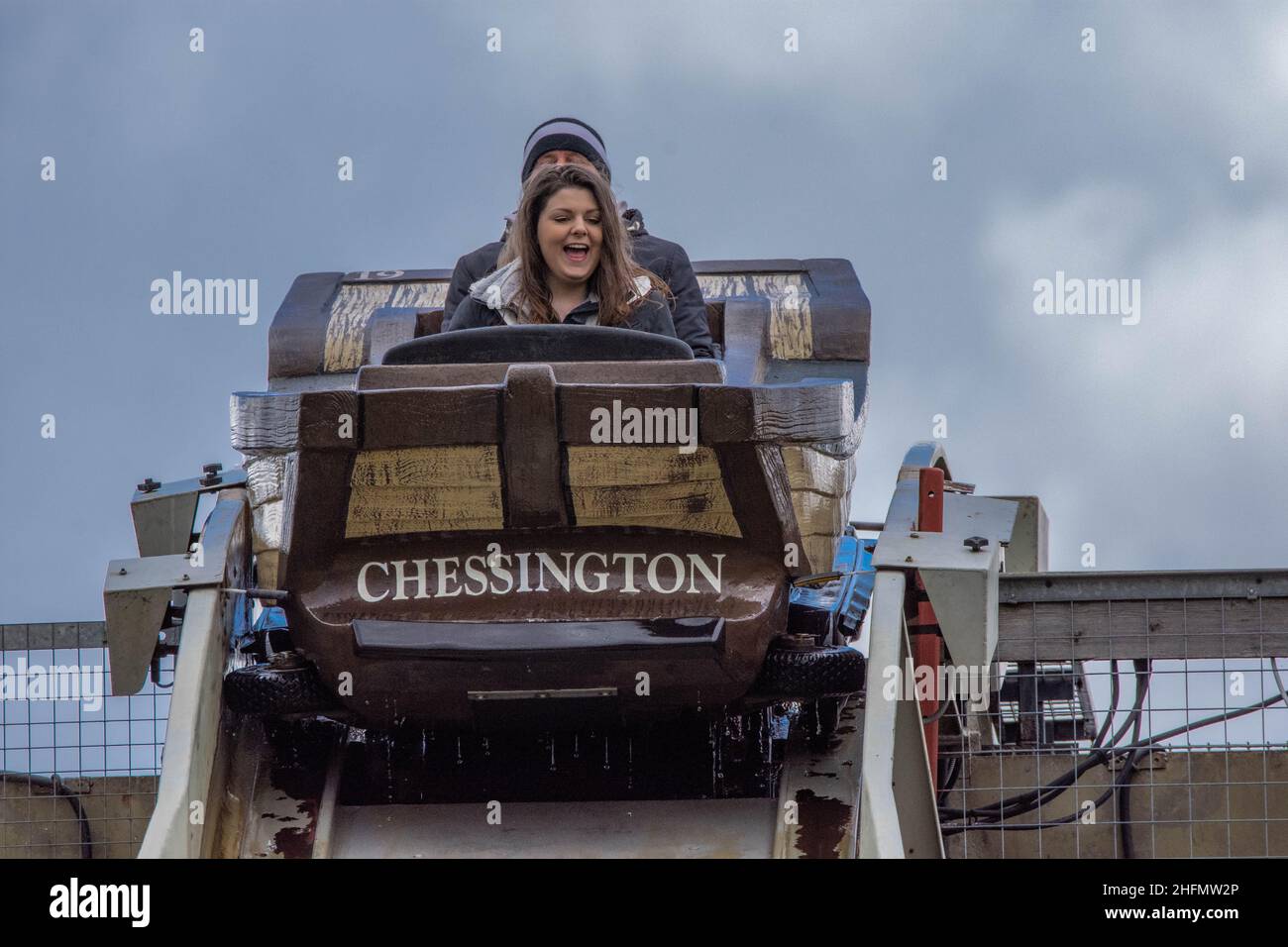 CWOA Chessington World of Adventure, parco a tema e zoo Londra Inghilterra GB UK Tiger Falls Dragons Fury Vampire e molto altro ancora Foto Stock
