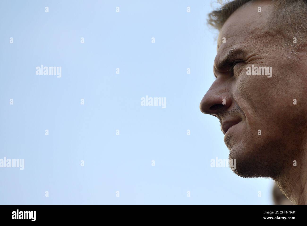 LaPresse - Marco Alpozzi Settembre 10 2020 Terni (Italia) Sport Cycling  Tirreno Adriatico Edizione 55 - da Terni a Cascia - 194 km nella foto:  HANSEN Adam James AUS (LOTTO SOUDAL Foto stock - Alamy