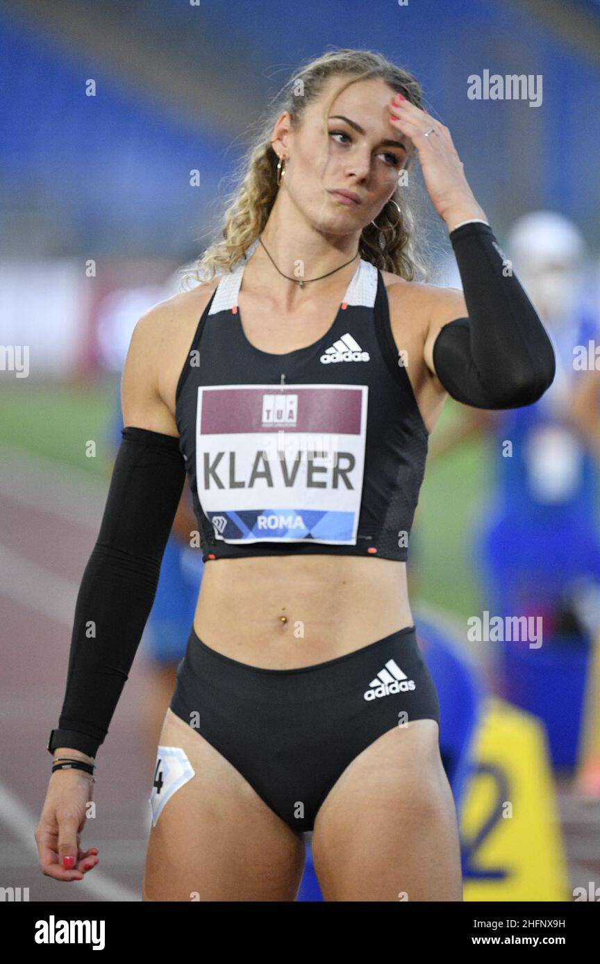 Fabrizio Corradetti - LaPresse Settembre 17st 2020 Roma ( Italia ) Sport Atletica Golden Gala Pietro Mennea 2020 - Stadio Olimpico di Roma. Nella foto:Lieke Klaver NED vincitrice 400m Foto Stock