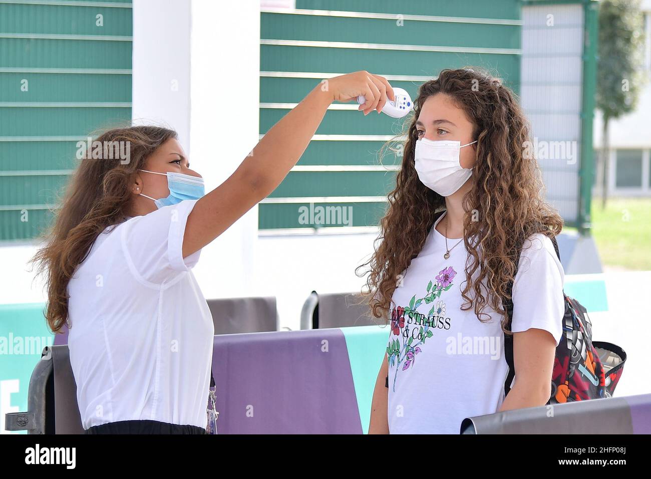 Alfredo Falcone - LaPresse 20/09/2020 Roma (Italia) Sport Tennis People entrance internazionali BNL d'Italia 2020 nel pic:People entrance Foto Stock