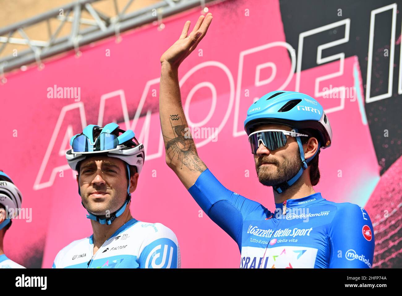 Massimo Paolone/LaPresse 04 ottobre 2020 Italia Sport Cycling giro d'Italia 2020 - edizione 103th - Stage 2 - da Alcamo ad Agrigento nella foto: ZABEL Rick ( GER ) ISRAELE START - UP NAZIONE Foto Stock