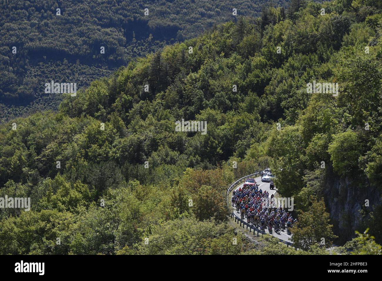 Fabio Ferrari/LaPresse 08 ottobre 2020 Italia Sport Cycling giro d'Italia 2020 - edizione 103th - Stage 6 - da Castrovillari a Matera nella foto: Durante la gara Foto Stock