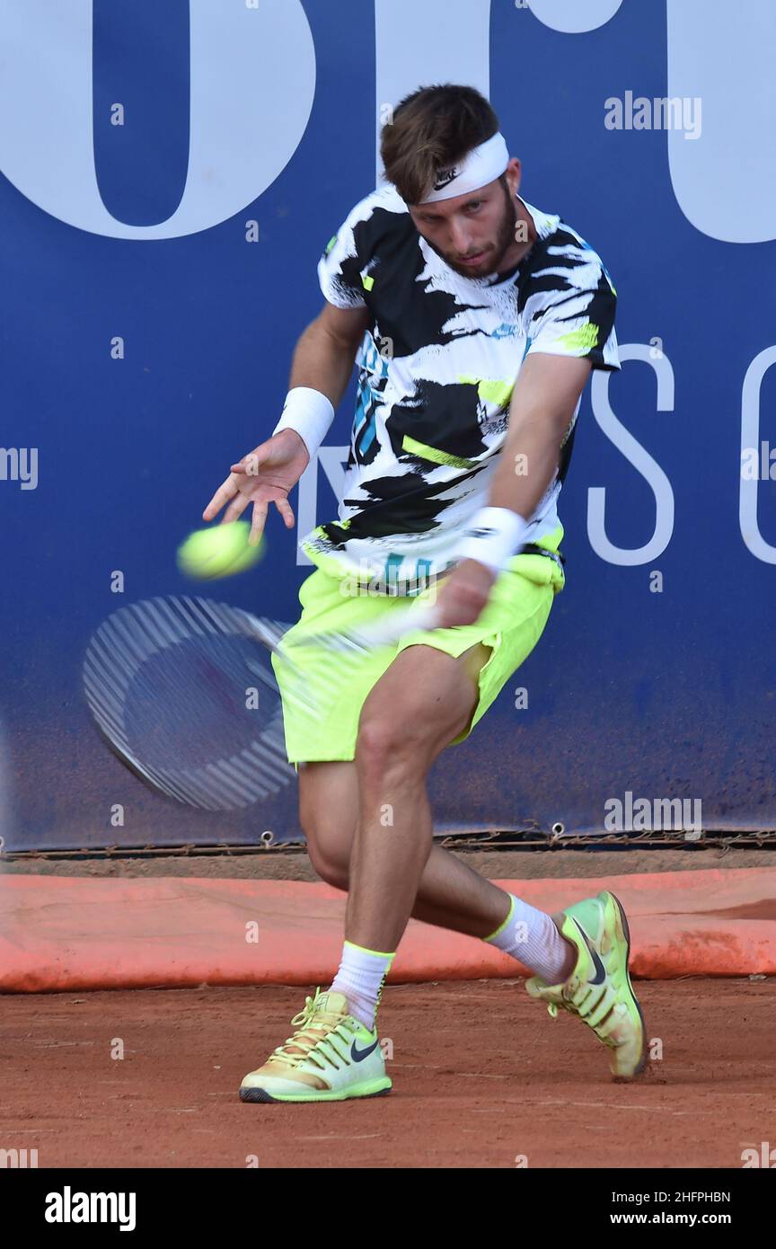 Alessandro Tocco/LaPresse 15 ottobre 2020 Santa Margherita di Pula, Cagliari (Italia) Sport Tennis, Forte Village Sardegna Open in the pic:Corentin Moutet Foto Stock