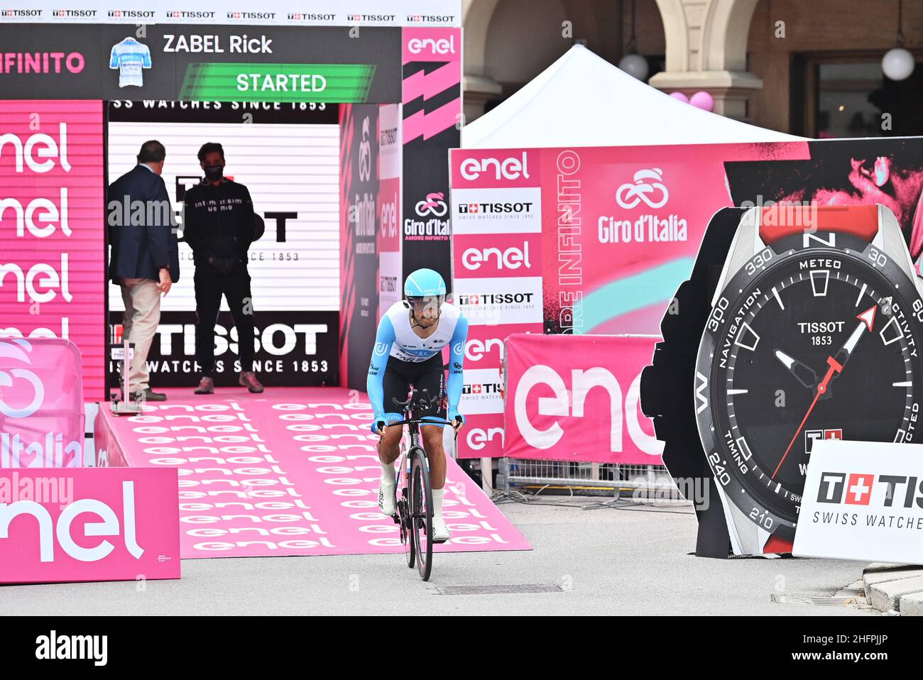 Massimo Paolone/LaPresse 17 ottobre 2020 Italia Sport Cycling giro d'Italia 2020 - edizione 103th - Stage 14 - ITT da Conegliano a Valdobbiadene nella foto: ZABEL Rick ISRAELE START - UP NAZIONE Foto Stock