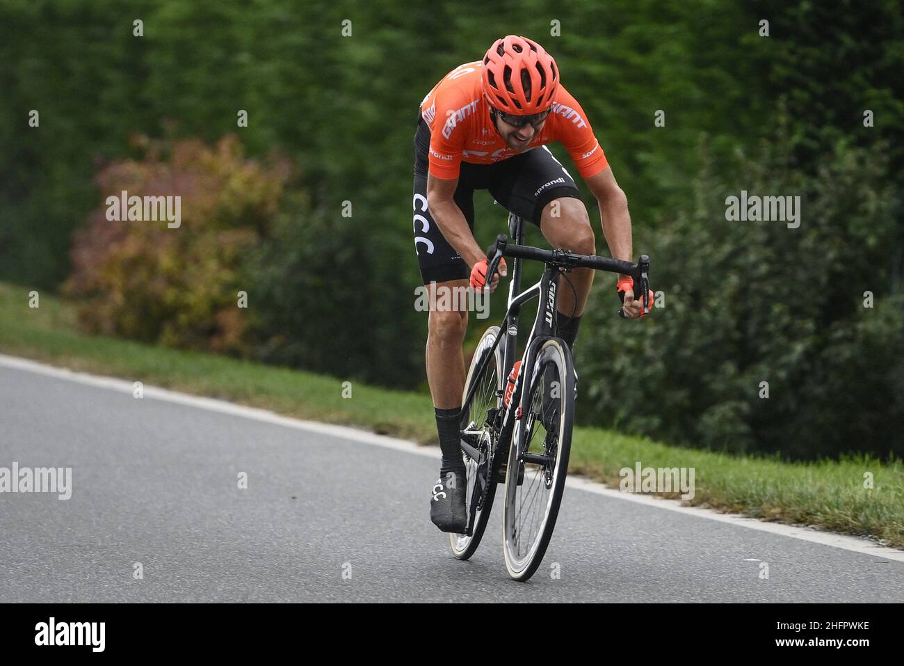 Fabio Ferrari/LaPresse 23 ottobre 2020 Italia Sport Cycling giro d'Italia 2020 - edizione 103th - Stage 19 - da Morbegno ad Asti nella foto: Durinig la gara.&#x10c;ERN&#xdd; Josef( CZE )CCC TEAM Foto Stock