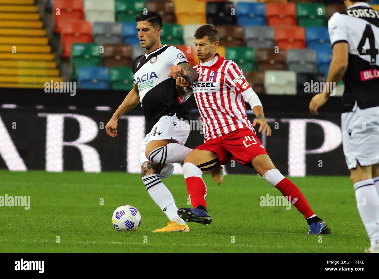 Andrea Bressanutti/LaPresse 28 ottobre 2020 Udine, Italia sport soccer Udinese vs Vicenza - Coppa Italia - Stadio Dacia Arena nella foto: bonifazi Foto Stock