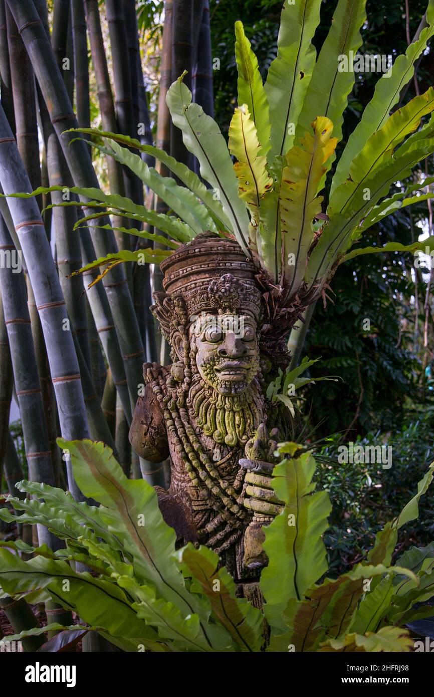 Scultura dei giardini botanici Marie Selby, Sarasota, Florida, USA Foto Stock