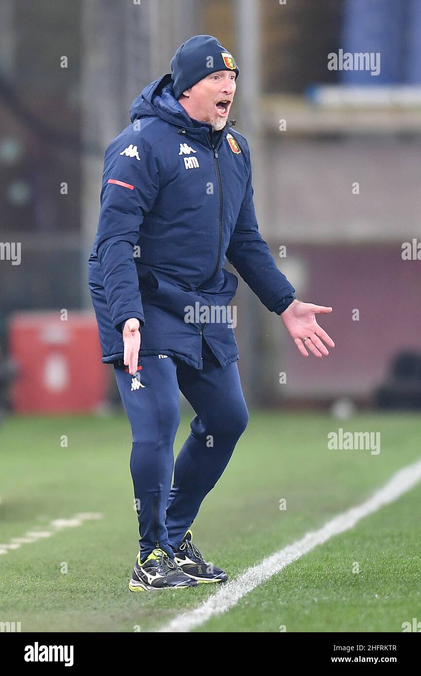 LaPresse - Tano Pecoraro 30 Novembre 2020 Città Genova - (Italia) Sport Calcio Genova vs Parma Campionato Italiano di Calcio Lega A TIM 2020/2021 - Stadio "Luigi Ferraris" nella foto: rolando maran Foto Stock