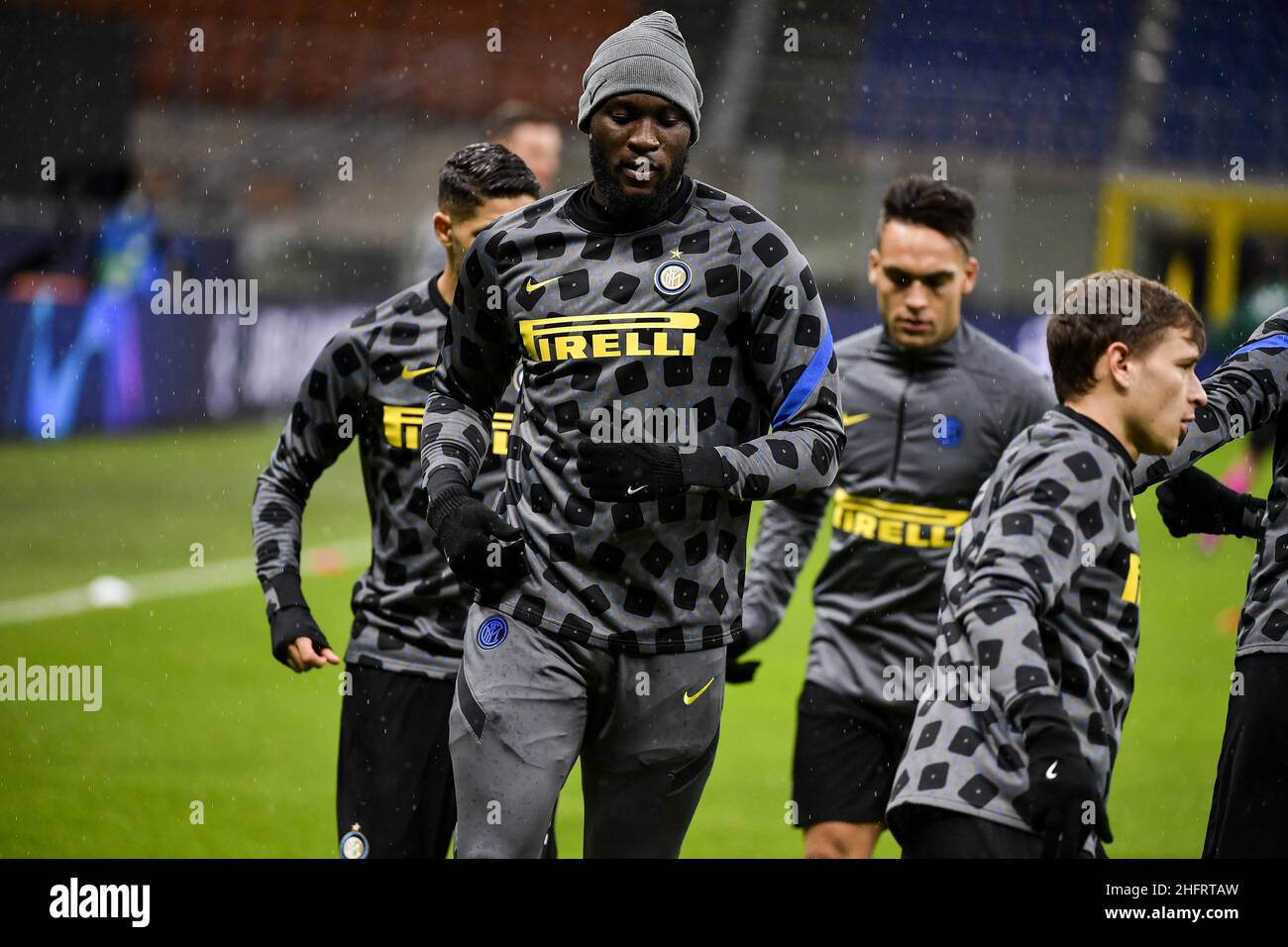 LaPresse/Marco Alpozzi 09 dicembre 2020 Milano (Italia) sport soccer Inter Vs Shakhtar Donetsk - Champions League Group Stage - Gruppo B - Stadio Giuseppe Meazza nella foto: Romelu Lukaku (FC Internazionale Milano); Foto Stock