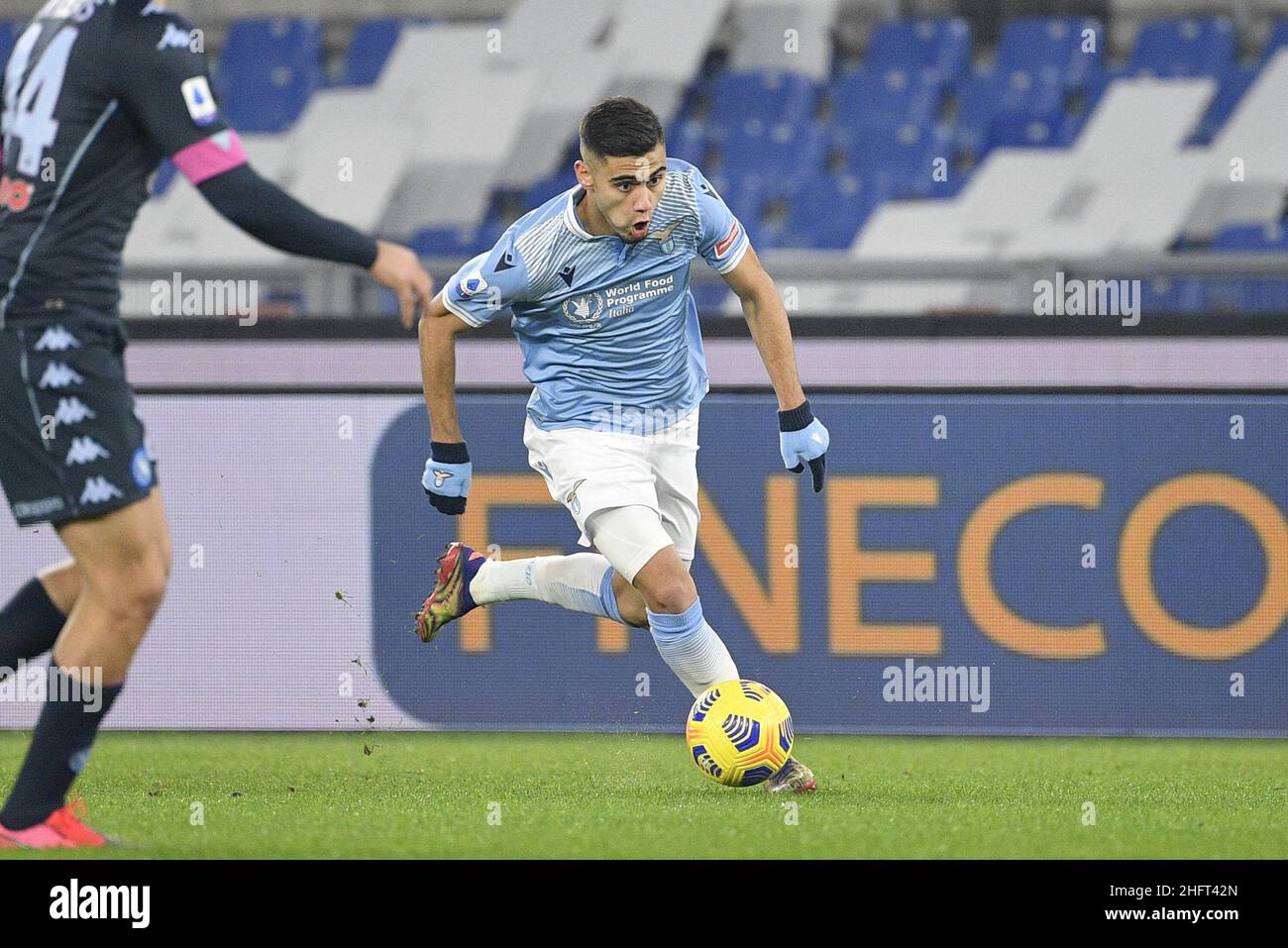 Fabrizio Corradetti / LaPresse 20st dicembre 2020 Roma, Italia sport soccer Lazio vs Napoli - Campionato Italiano Calcio League A TIM 2020/2021 - Stadio Olimpico nella foto: Andreas Pereira (Lazio) Foto Stock