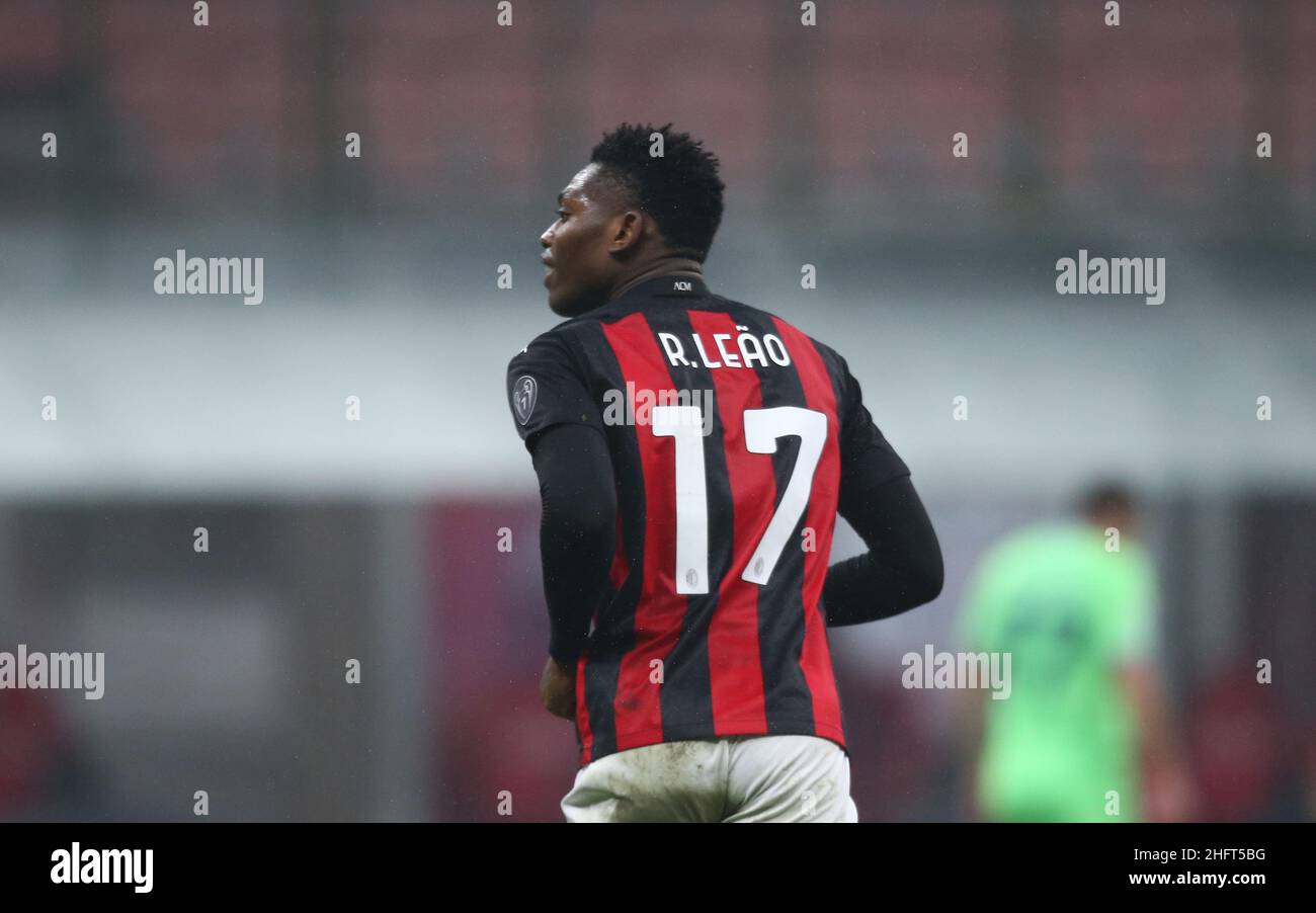 LaPresse - Spada Dicembre 23 , 2020 Milano ( Italia ) Sport Soccer A.C. Milano- Stagione 2020-2021 - Serie A Milano vs Lazio nella foto: Rafael Leao Foto Stock