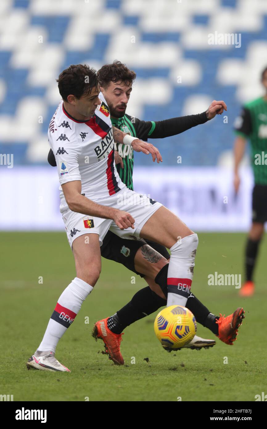 Fabrizio Zani,/LaPresse 6 Gennaio 2021 Reggio Emilia, Italia sport Calcio Sassuolo vs Genova - Campionato Italiano Calcio Serie A TIM 2020/21   Stadio Mapei nella foto. Foto Stock