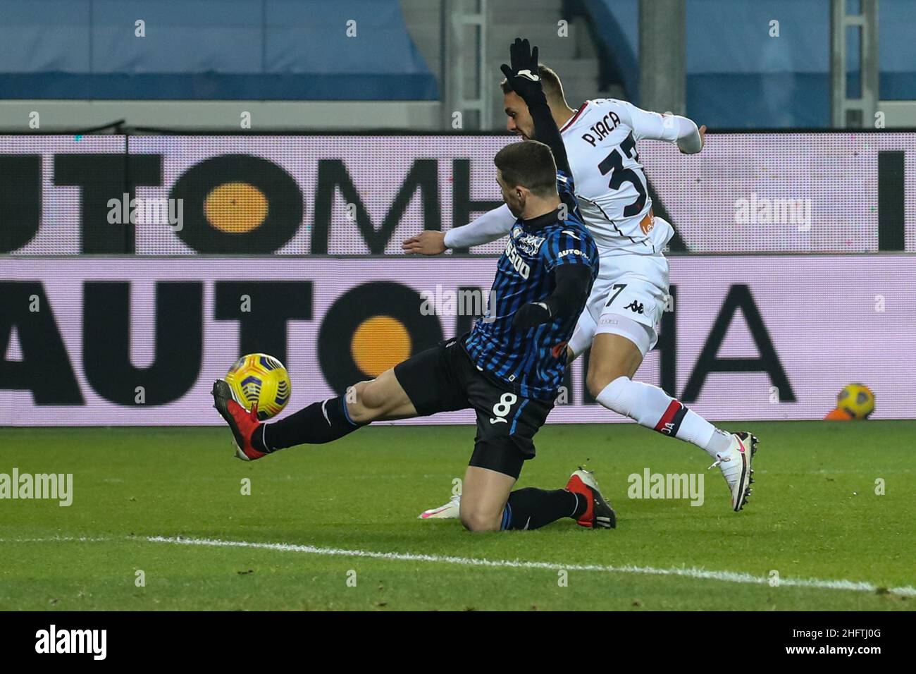 Stefano Nicoli/LaPresse 17-01-2021 Sport Soccer Atalanta Vs Genoa Serie A Tim 2020/2021 Gewiss Stadium nella foto Marko Pjaca colpi in gol Foto Stock