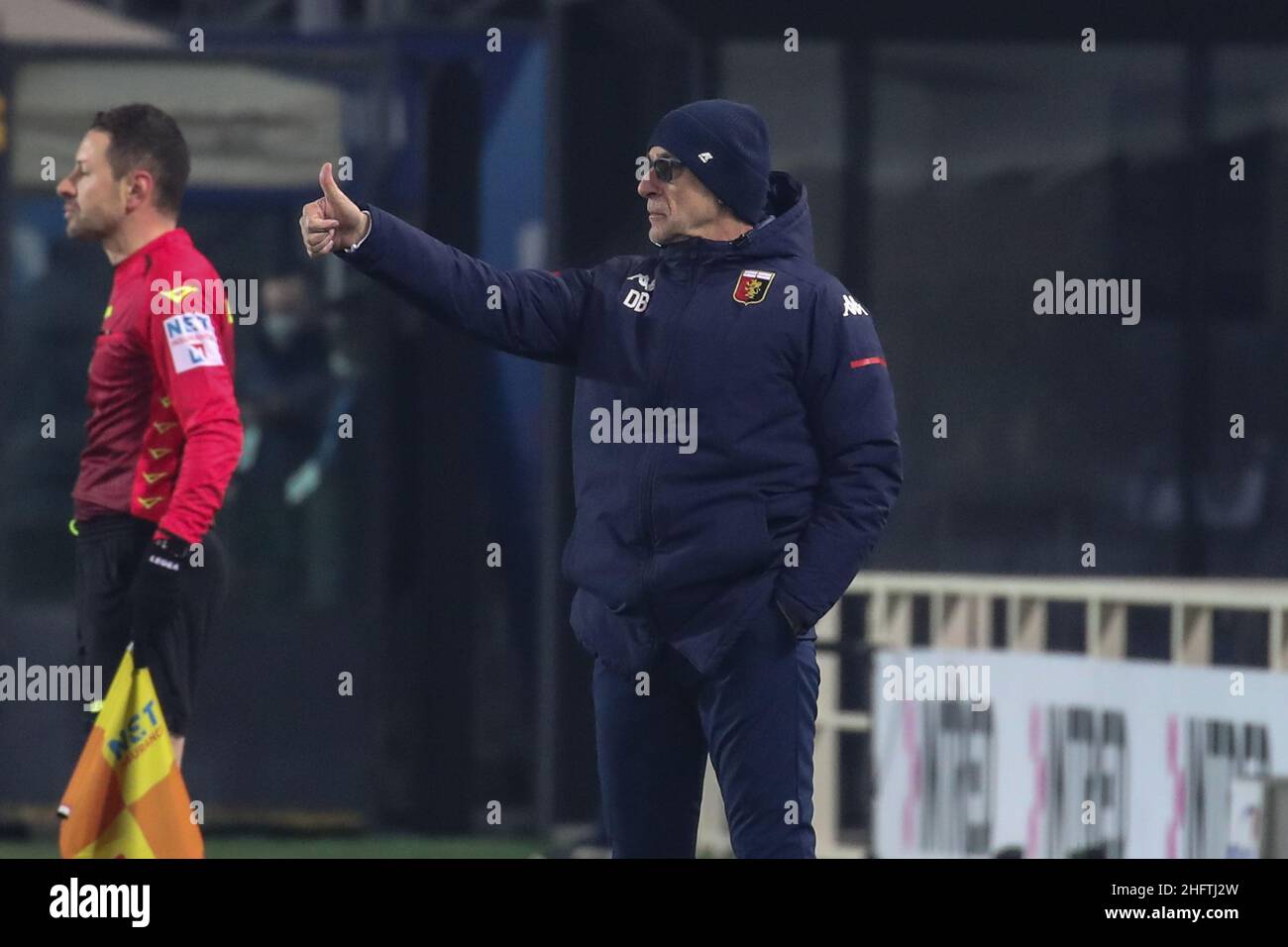 Stefano Nicoli/LaPresse 17-01-2021 Sport Soccer Atalanta vs Genova Serie A Tim 2020/2021 Stadio Gewiss nella foto Davide Ballardini Foto Stock