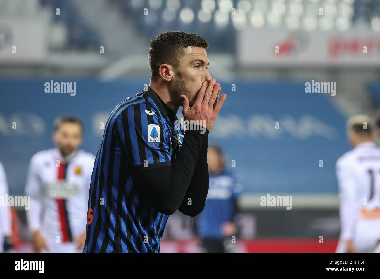 Stefano Nicoli/LaPresse 17-01-2021 Sport Soccer Atalanta Vs Genoa Serie A Tim 2020/2021 Gewiss Stadio nella foto Robin Gosens deluso Foto Stock