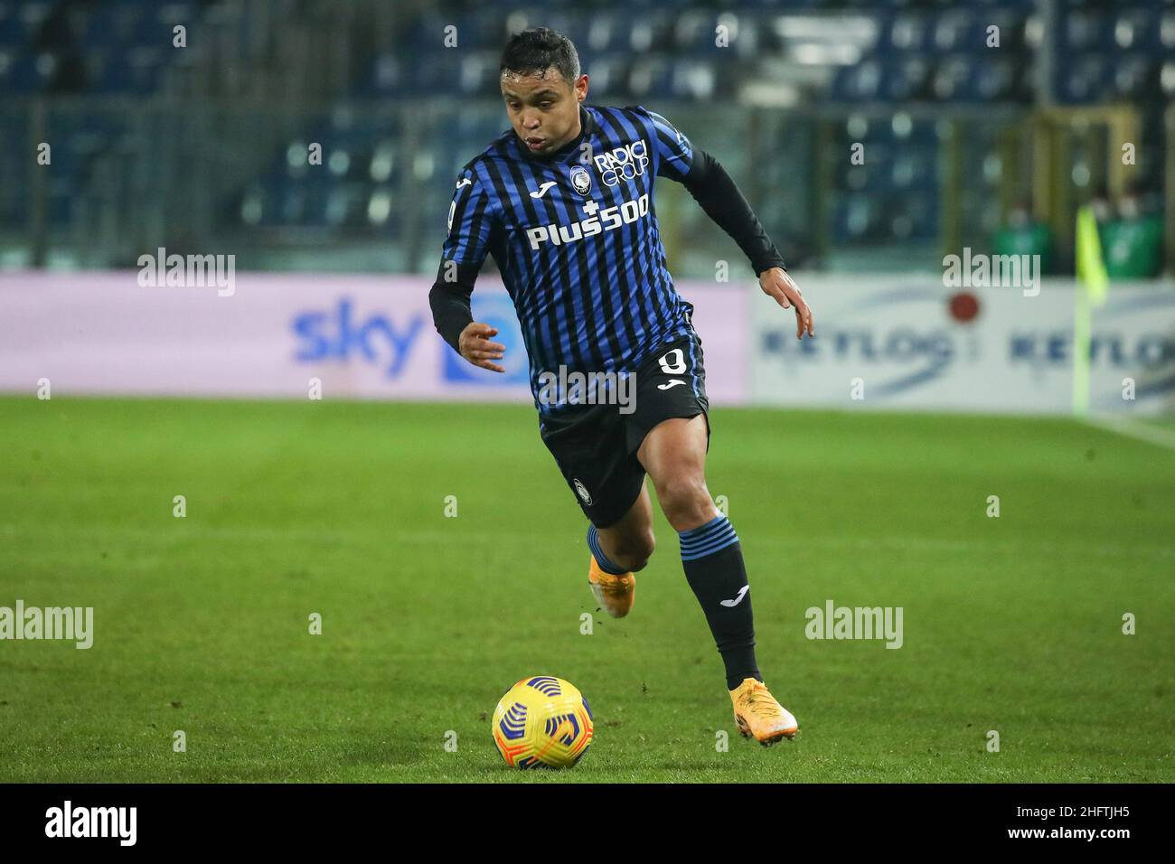 Stefano Nicoli/LaPresse 17-01-2021 Sport Soccer Atalanta vs Genova Serie A Tim 2020/2021 Stadio Gewiss nella foto Luis Muriel Foto Stock