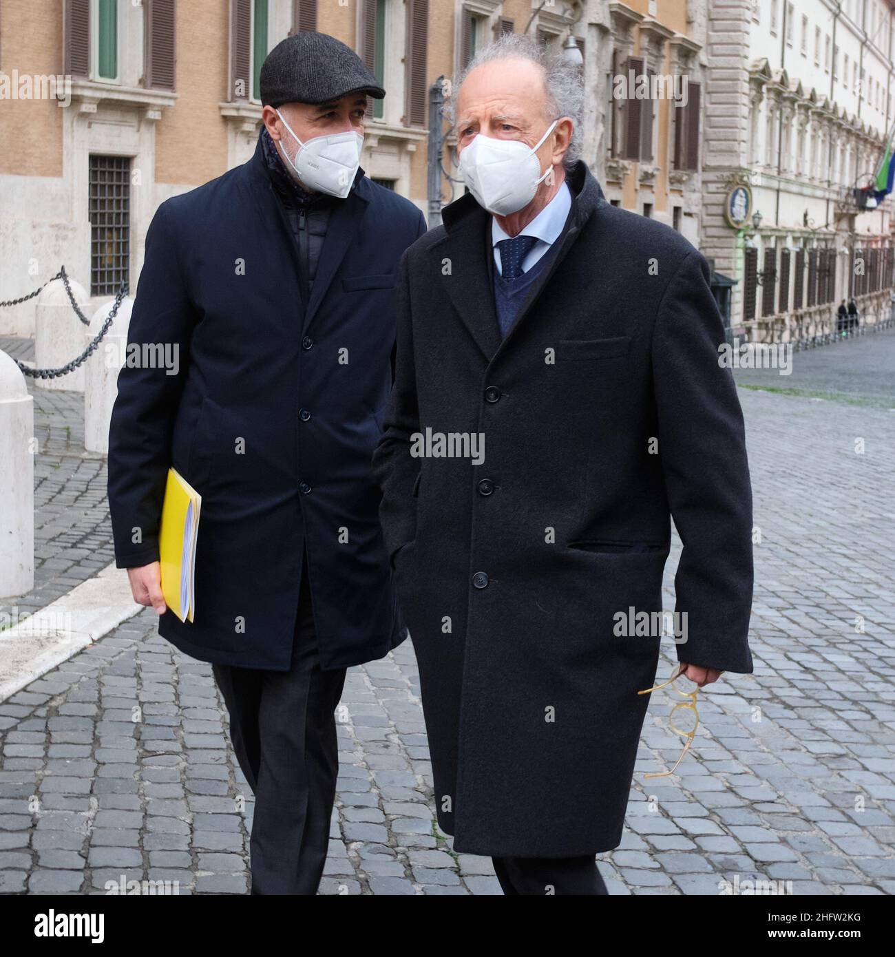 Mauro Scrobogna /LaPresse 10 febbraio 2021&#xa0; Roma, Italia Camera dei deputati Politica consultazioni nella foto: Gherardo Colombo Presidente Nazionale della COOP UE Foto Stock