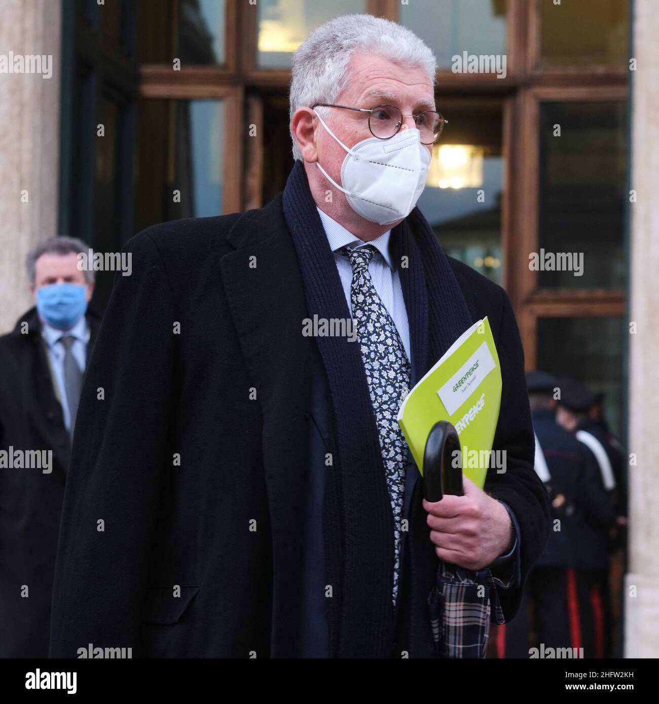 Mauro Scrobogna /LaPresse 10 febbraio 2021&#xa0; Roma, Italia Camera politica dei deputati consultazioni nella foto: Ivan Novelli Presidente di Greenpeace Italia Foto Stock