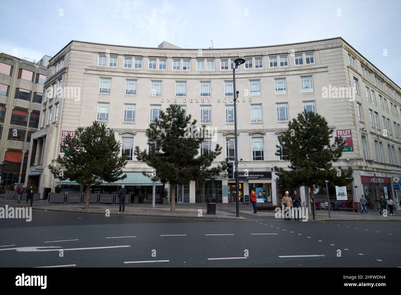 Un edificio commerciale Derby Square Liverpool Inghilterra UK Foto Stock