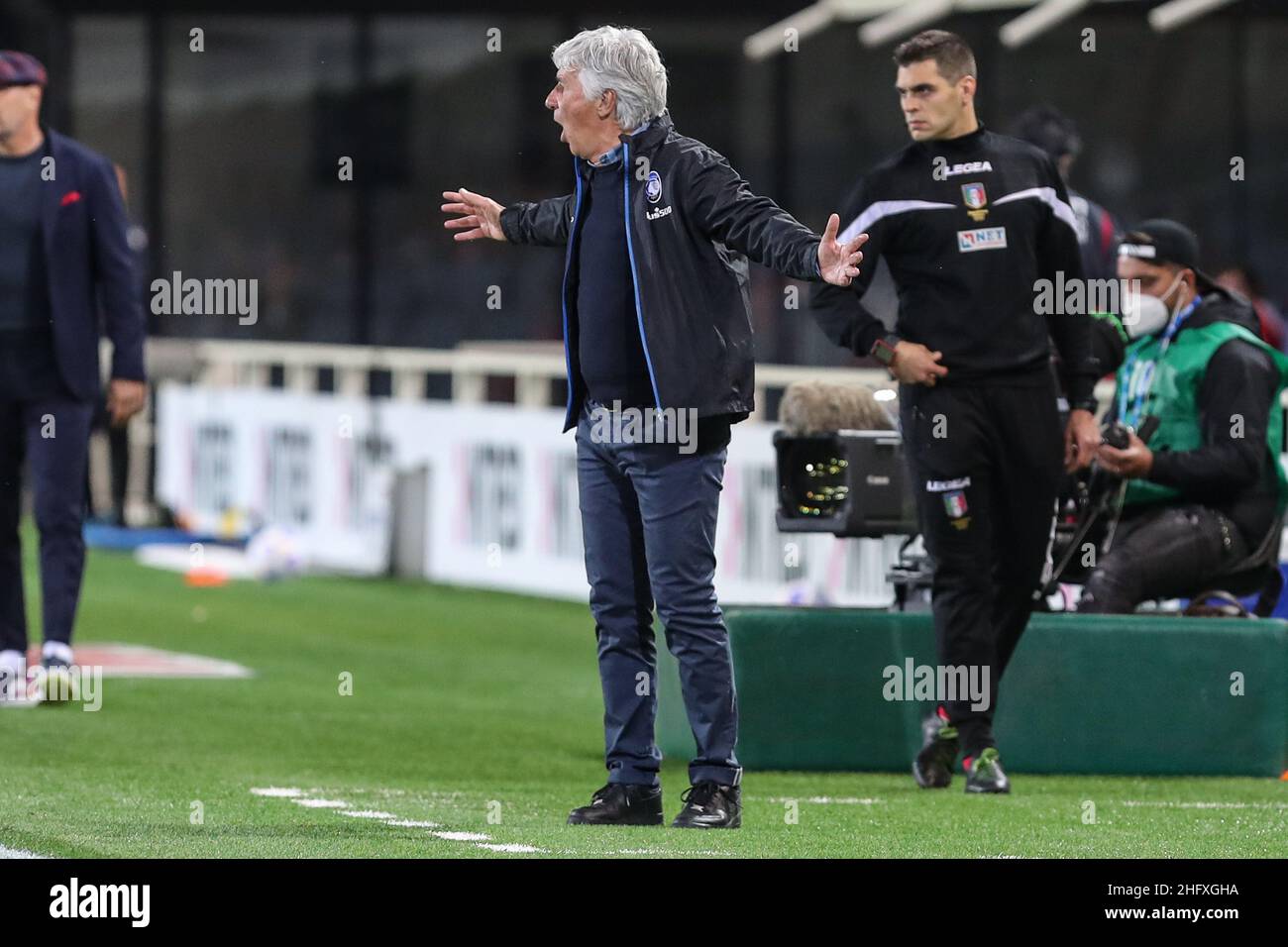 Stefano Nicoli/LaPresse 25-04-2021 Sport Soccer Atalanta vs Bologna Serie A Tim 2020/2021 Stadio Gewiss nella foto Gian Piero Gasperini Foto Stock