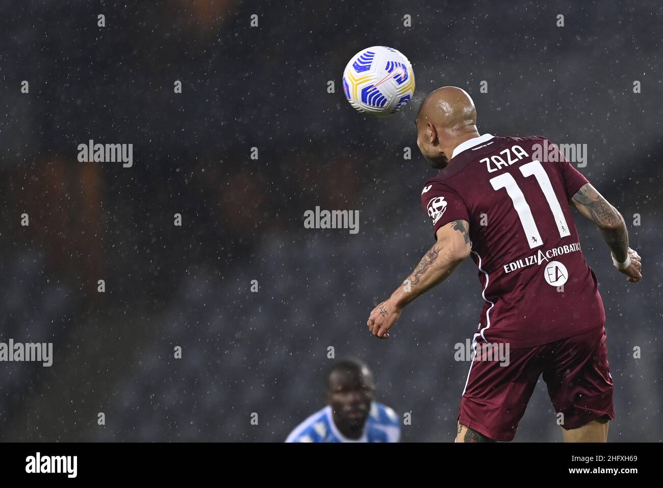 LaPresse - Fabio Ferrari 26 aprile 2021 Torino, Italia sport calcio ESCLUSIVO TORINO FC Torino FC vs SSC Napoli - Campionato Italiano Calcio League A TIM 2020/2021 - Stadio Olimpico Grande Torino. Nella foto:Simone Zaza (Torino FC); Foto Stock