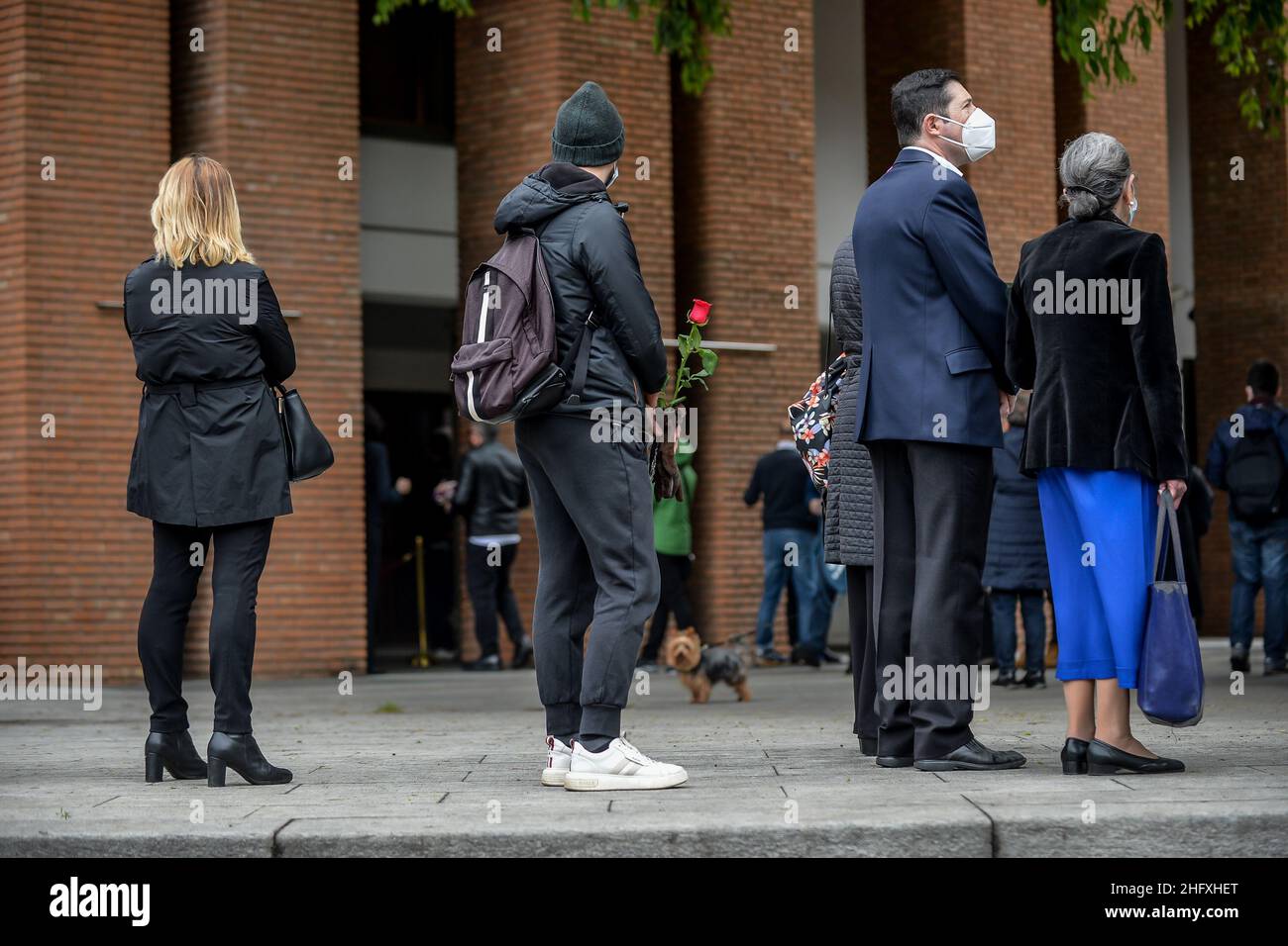 LaPresse - Claudio Furlan 27 Aprile 2021 - Milano (Italia) il salone funerario di Milva al piccolo Teatro Strehler Foto Stock