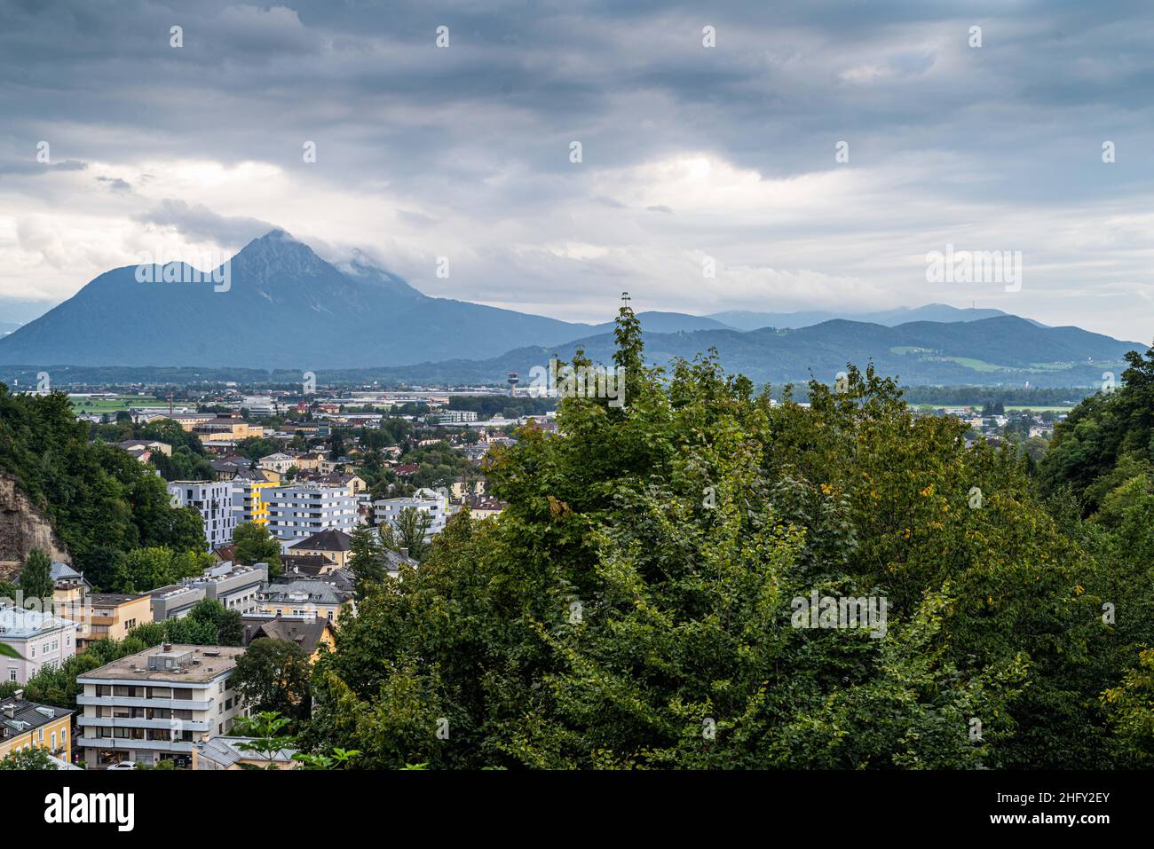 Salisburgo im Spätsommer, Stadtansichten Foto Stock