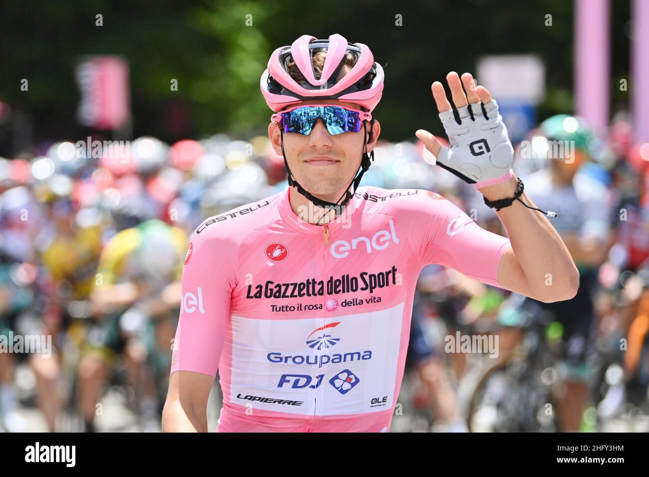 Massimo Paolone/LaPresse 14 maggio 2021 Notaresco, Italia Sport Cycling giro d'Italia 2021 - 104th edizione - Stage 7 - da Notaresco a Termoli nella foto: VALTER Attila (HUN) (GROUPAMA - FDJ) Foto Stock