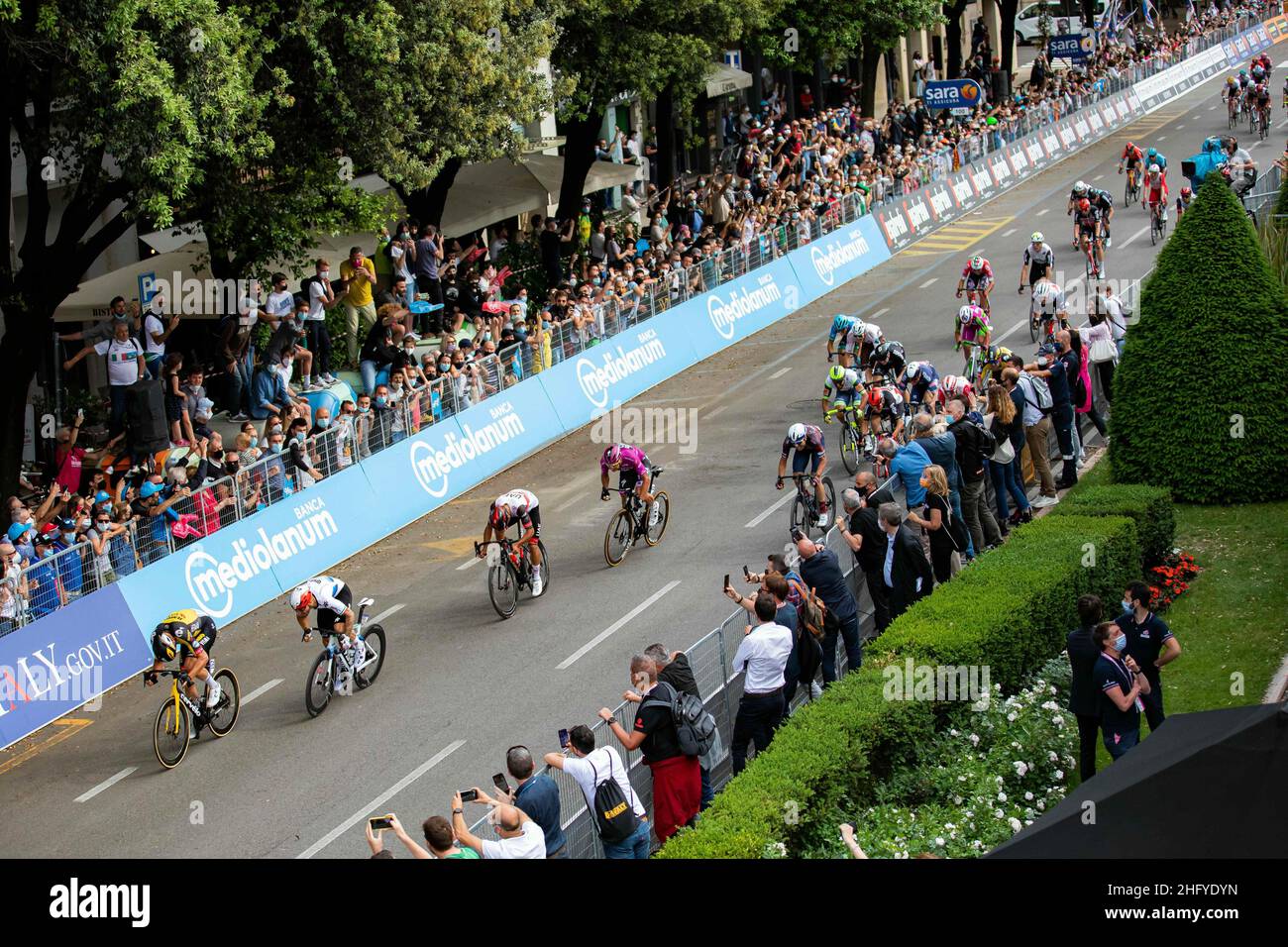 Alessandro Bremec/LaPresse 21 maggio 2021 Italia Sport Cycling giro d'Italia 2021 - edizione 104th - Stage 13 - da Ravenna a Verona nella foto: Arrivo Foto Stock