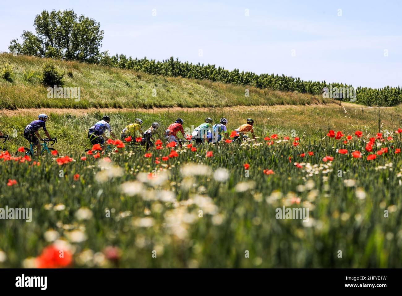 Foto LaPresse/Alessandro Garofalo 21 maggio 2021 Sport Ciclismo giro d'Italia 2021 – giro e nella foto: Tappa 13 Ostiglia - Verona Foto LaPresse/Alessandro Garofalo 21 maggio 2021 Sport Cycling giro d'Italia 2021 – giro e nella foto: Tredicesima tappa Ostiglia - Verona Foto Stock