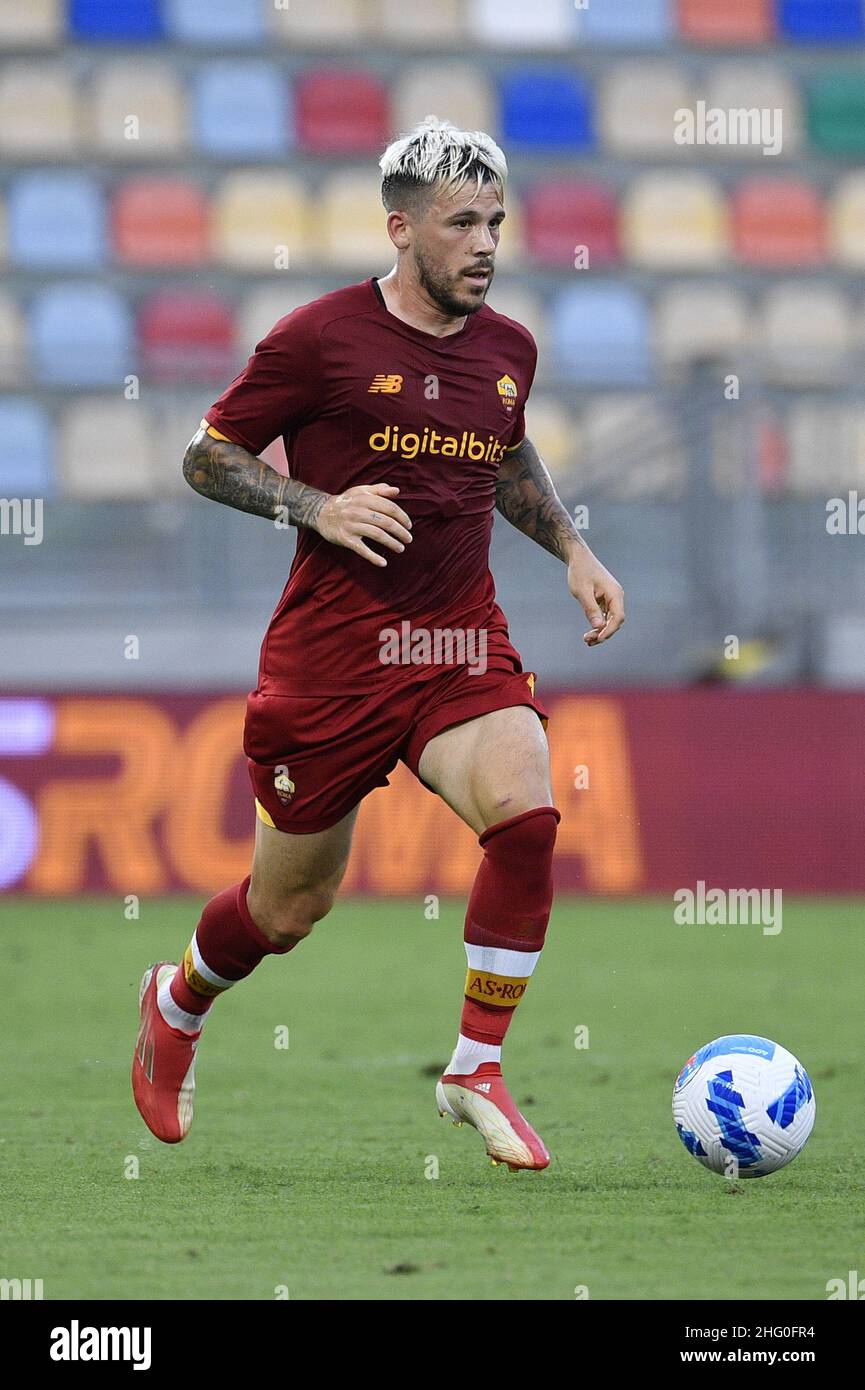 Fabrizio Corradetti / LaPresse 25st luglio 2021 Frosinone, Italy sport soccer AS Roma vs Debrecen - Pre-Season friendly 2021/2022 - Stadio Benito Stirpe nella foto: Carles Perez di AS Roma Foto Stock