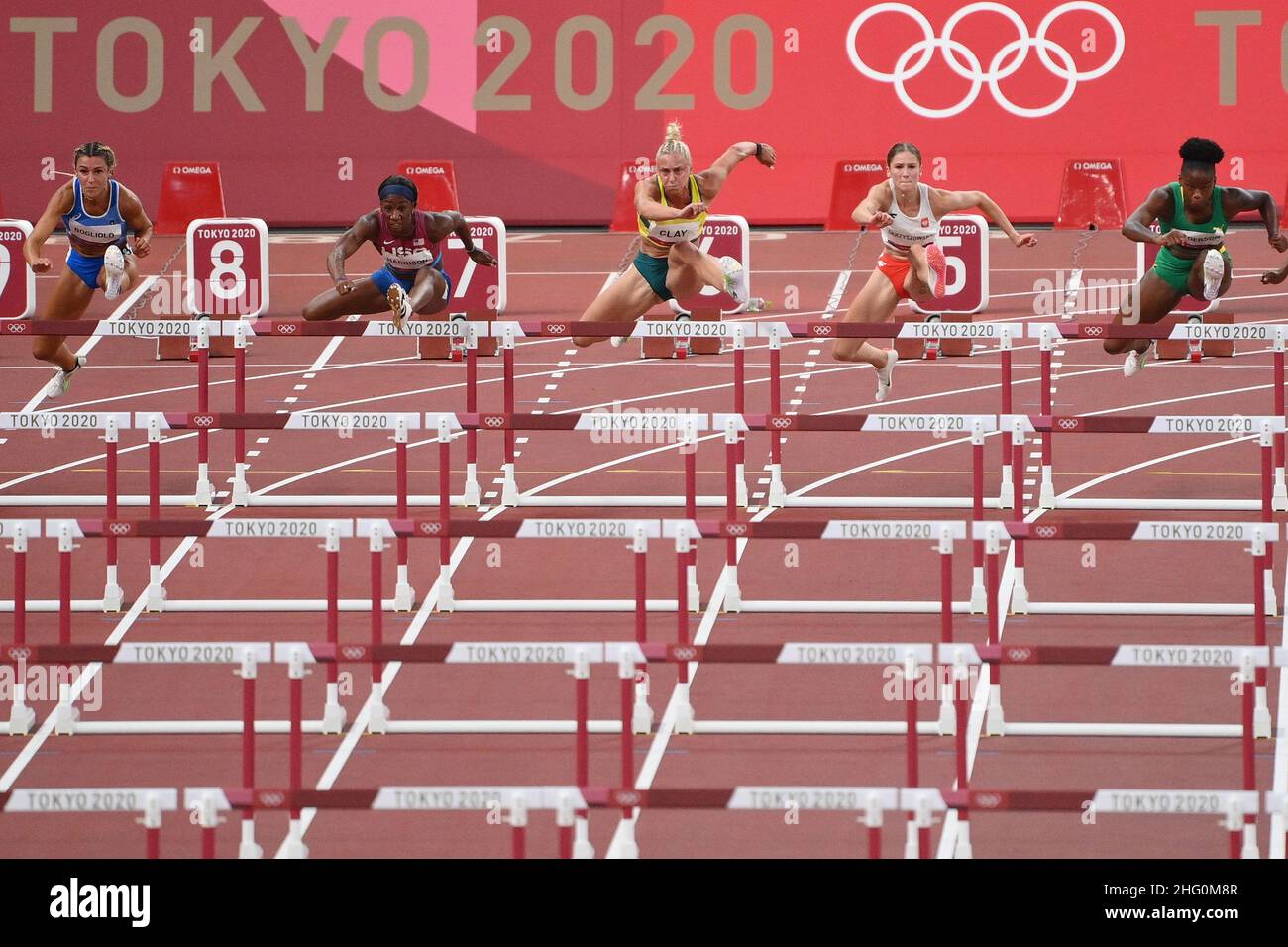 Alfredo Falcone - LaPresse 01/08/2021 Tokyo (Giappone) Sport i Giochi della XXXII Tokyo 2020 Olimpiadi di atletica nella foto:Luminosa Bogliolo Foto Stock