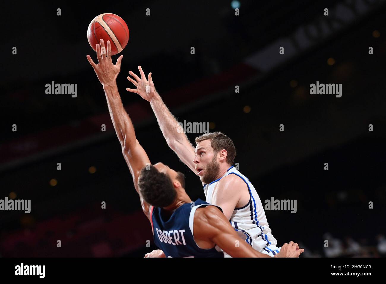 Alfredo Falcone - LaPresse 03/08/2021 Tokyo (Giappone) Sport i Giochi della XXXII Tokyo 2020 Olimpiadi Basket uomini quarti finale Italia vs Francia nella foto:Nicolò' Melli Foto Stock