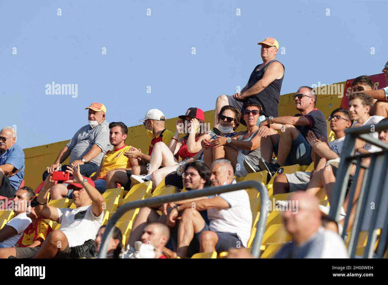 Alessandro Garofalo/LaPresse 14 agosto 2021 Benevento, Italia sport soccer Benevento vs Spal - Coppa Italia 2021/2022 - Stadio Ciro Vigorito nella foto: Foto Stock