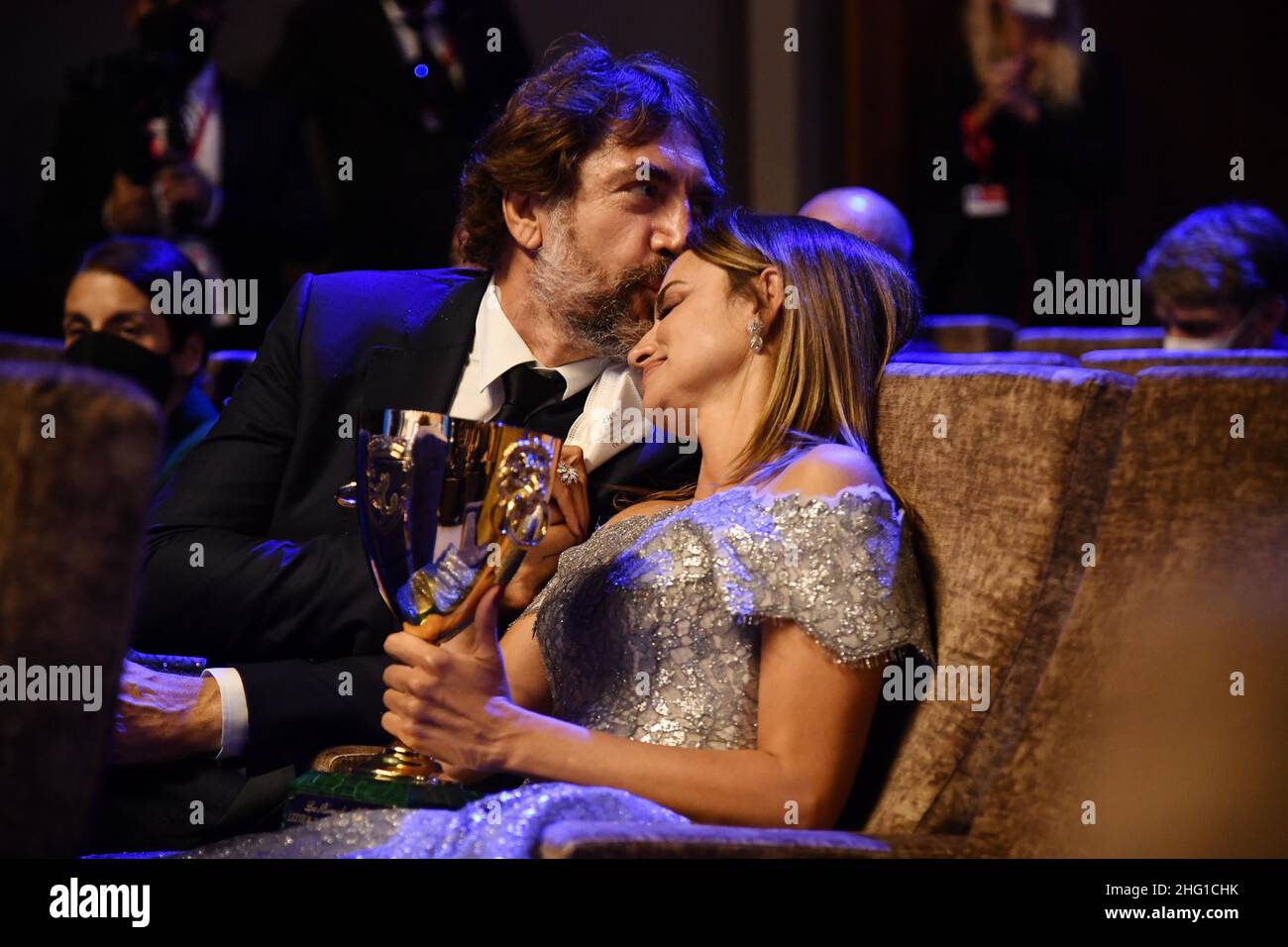 Gian Mattia D'Alberto - LaPresse 2021-09-11 Venezia 78th cerimonia di chiusura del Festival Internazionale del Cinema di Venezia nella foto: Penelope Cruz, Javier Bardem Foto Stock