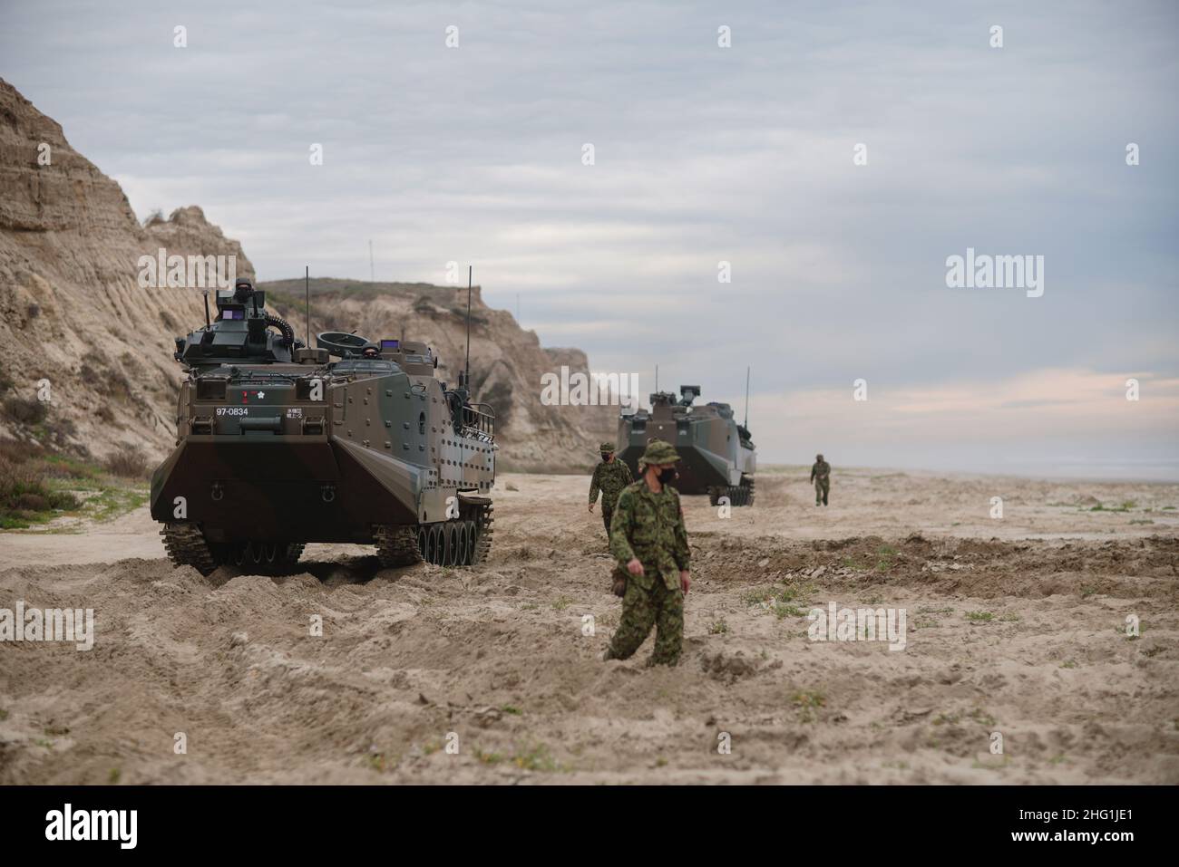 Camp Pendleton, California, Stati Uniti. 13th Jan 2022. Esercizio Iron Fist 2022 l'esercizio bilaterale che dimostra l'interoperabilità tra il corpo Marino degli Stati Uniti e il Giappone Ground Self-Defense Force (JGSDF). Credit: U.S. Marines/ZUMA Press Wire Service/ZUMAPRESS.com/Alamy Live News Foto Stock