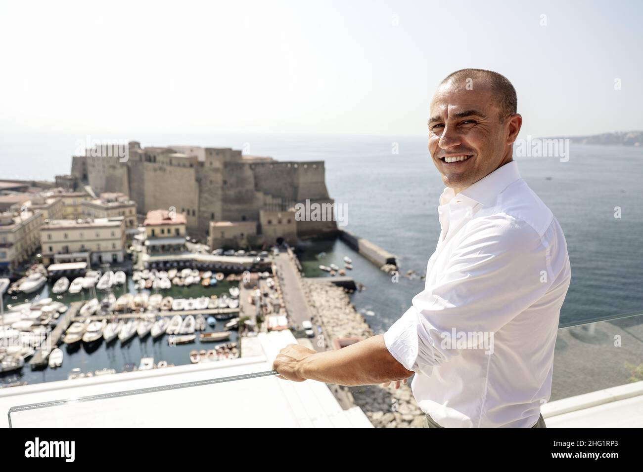 Alessandro Garofalo /LaPresse 28 settembre 2021&#xa0; Napoli, Italia Conferenza stampa Hotel Vesuvio nella foto: Fabio Cannavaro Foto Stock