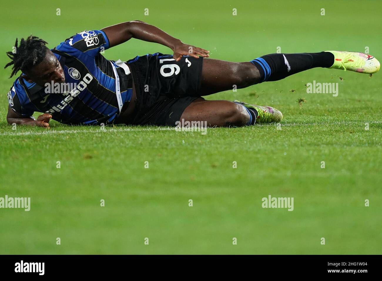 Spada/LaPresse Settembre 29 , 2021 - Bergamo , Italy Sport, Calcio Atalanta vs Young Boys - UEFA Champions League 2021/2022 - palcoscenico di gruppo Gewiss Stadium nella foto: Duvan Zapata Foto Stock