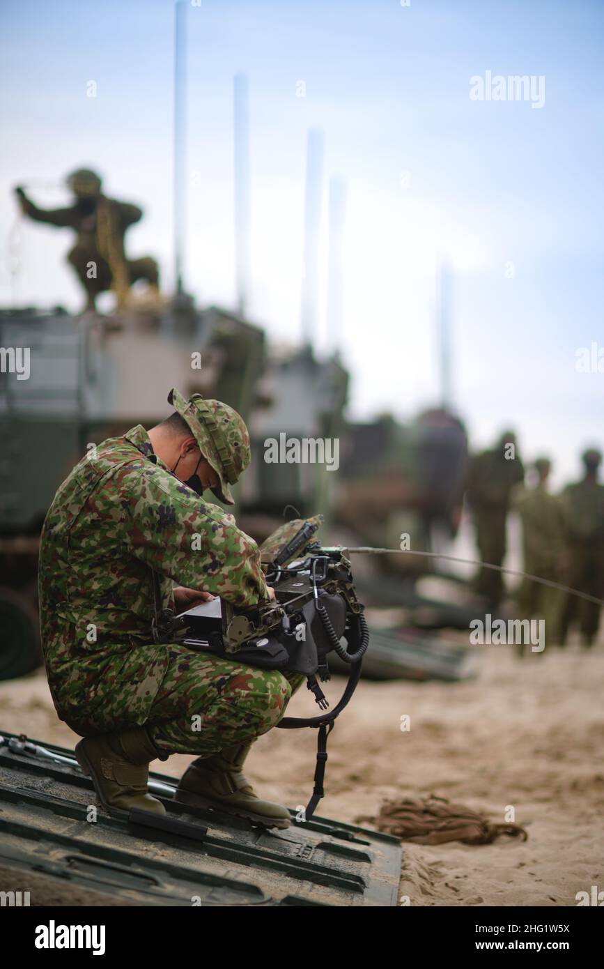 Camp Pendleton, California, Stati Uniti. 13th Jan 2022. Esercizio Iron Fist 2022 l'esercizio bilaterale che dimostra l'interoperabilità tra il corpo Marino degli Stati Uniti e il Giappone Ground Self-Defense Force (JGSDF). Credit: U.S. Marines/ZUMA Press Wire Service/ZUMAPRESS.com/Alamy Live News Foto Stock