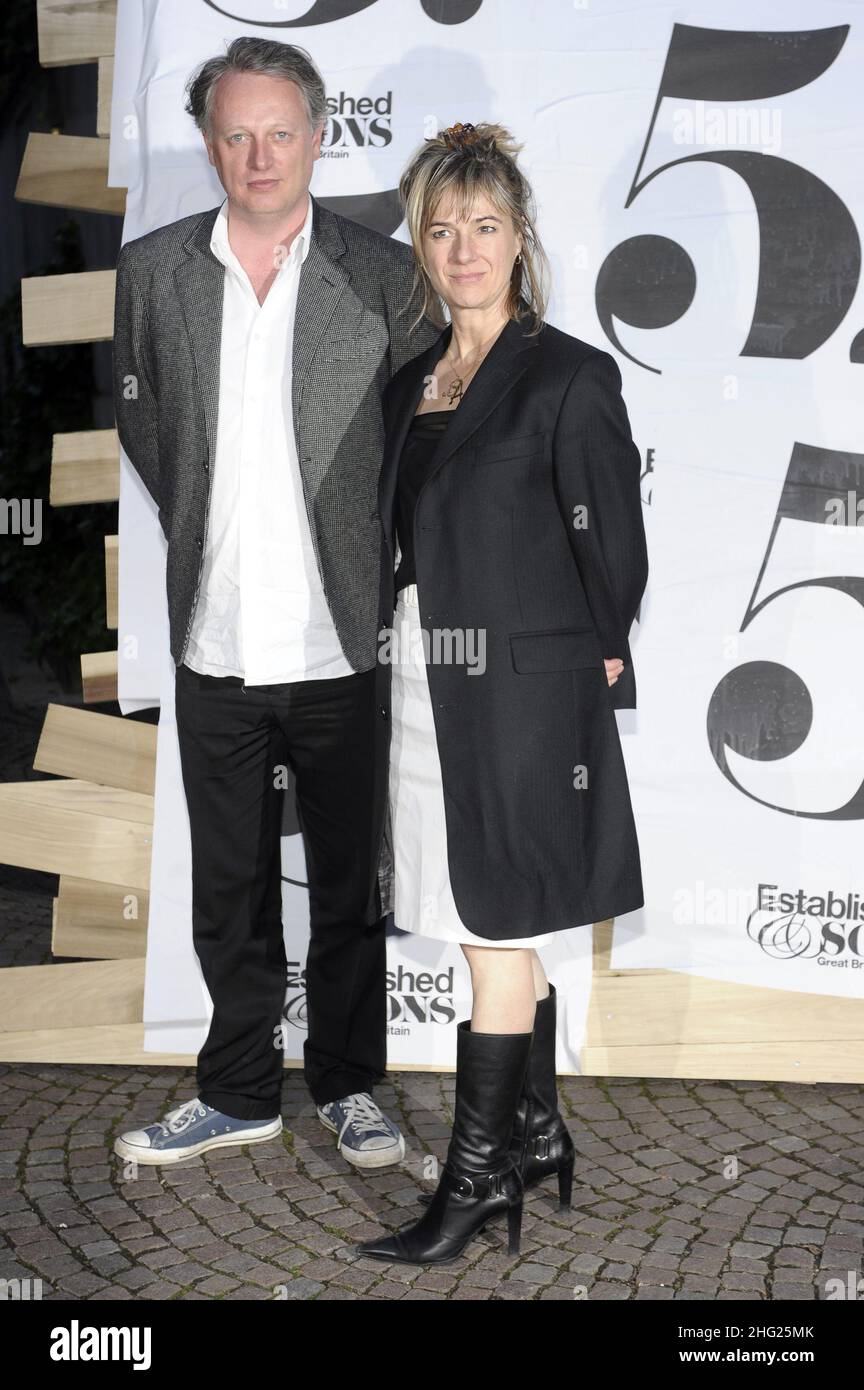 Amanda levete e ben Evans partecipano al cocktail party Stella McCartney and Consted & Sons, Milano. Foto Stock