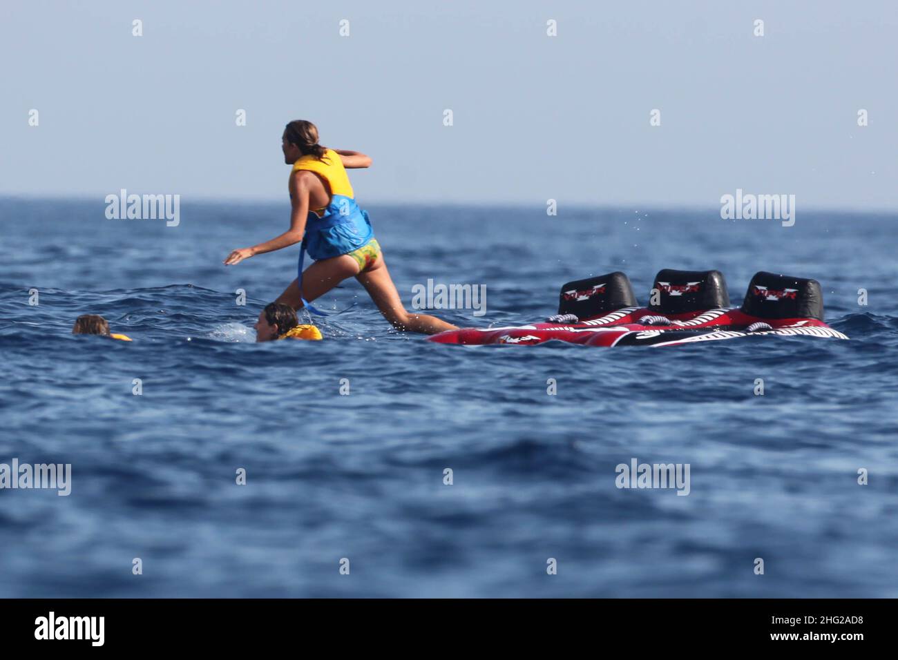 La principessa Carolina di Monaco sulla barca Pacha III durante il