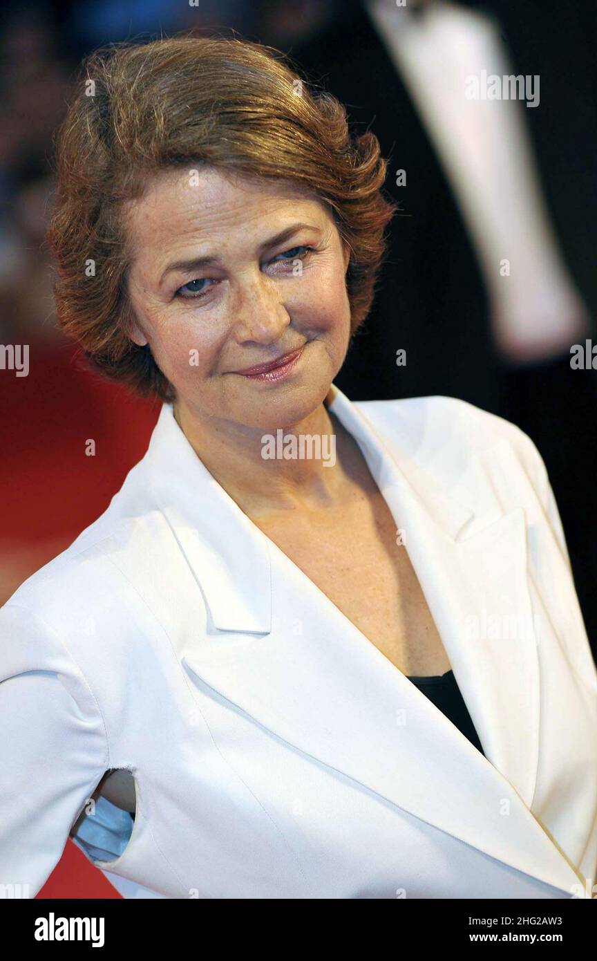 Charlotte Rampling è stata vista alla prima "Life during wartime" alla Sala Grande durante il Festival del Cinema di Venezia 66th a Venezia. Foto Stock