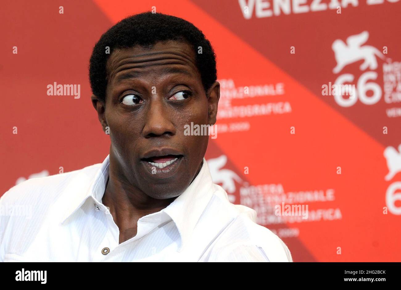 Wesley Snipes si pone durante la "più bella di Brooklyn" durante il Venice Film Festival 66th. Foto Stock