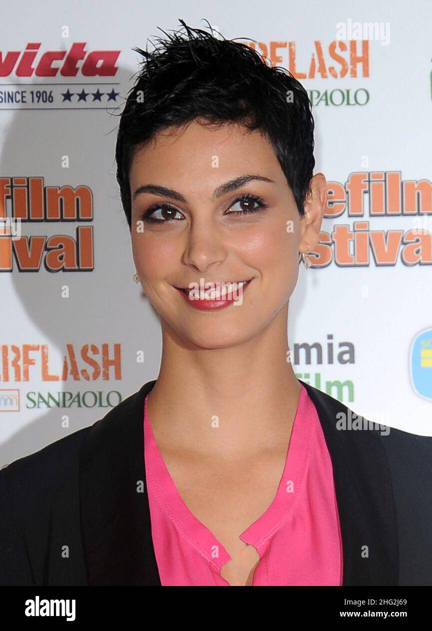 Star of 'V', l'attrice Morena Baccarin partecipa al Festival del Telefilm 8th che si tiene all'Apollo Cinema il 7 maggio 2010 a Milano. Foto Stock