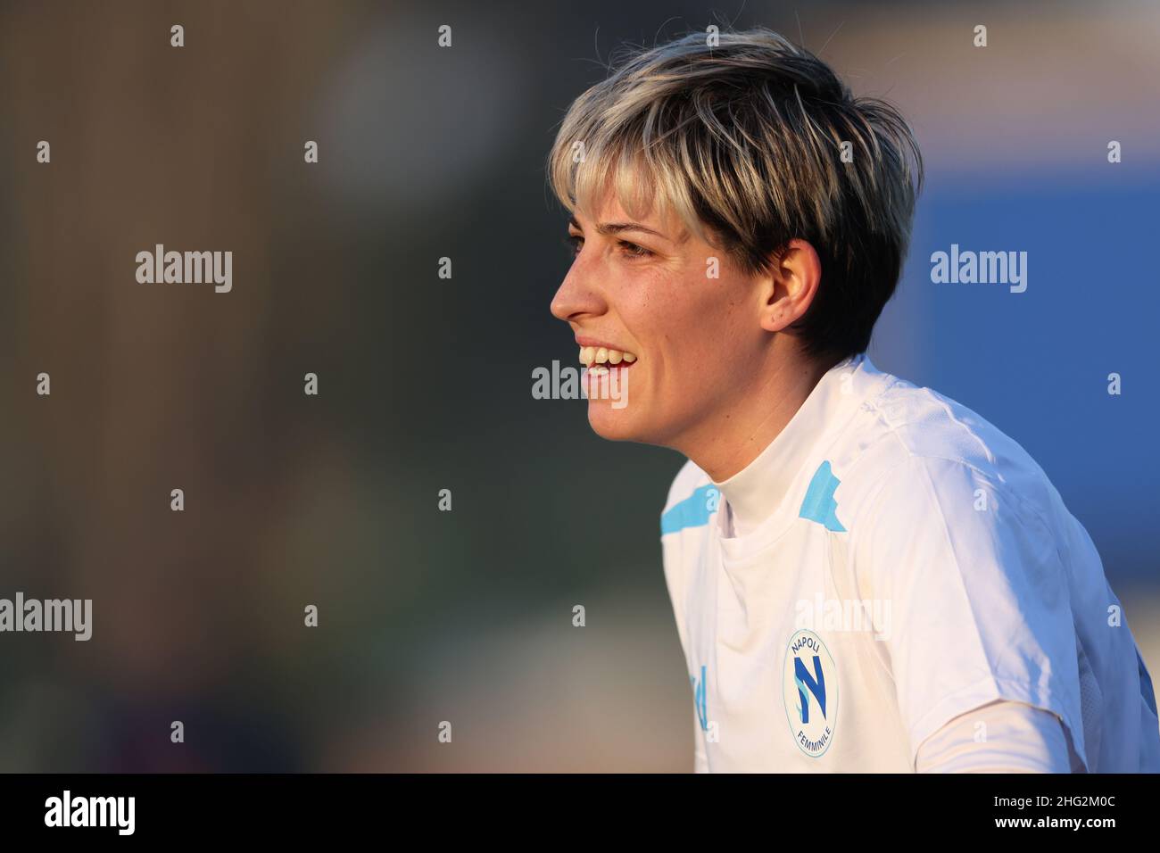 Milano, Italia, 16th gennaio 2022. Claudia Mauri di Napoli Femminile durante la Serie A Femminile al Suning Youth Development Center di Milano. Il credito d'immagine dovrebbe essere: Jonathan Moscrop / Sportimage Foto Stock