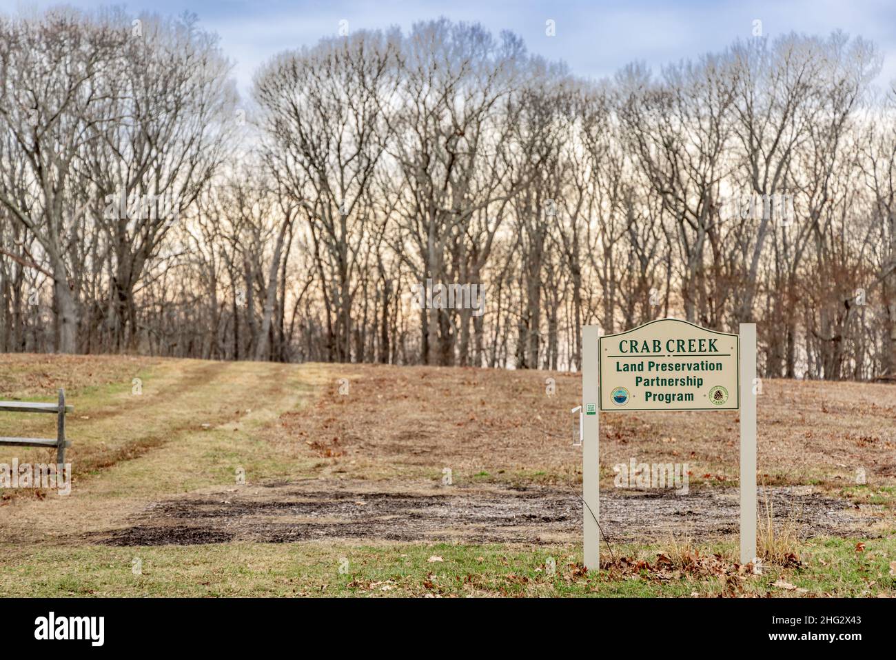 Crab Creek Preserve a Shelter Island, New York Foto Stock