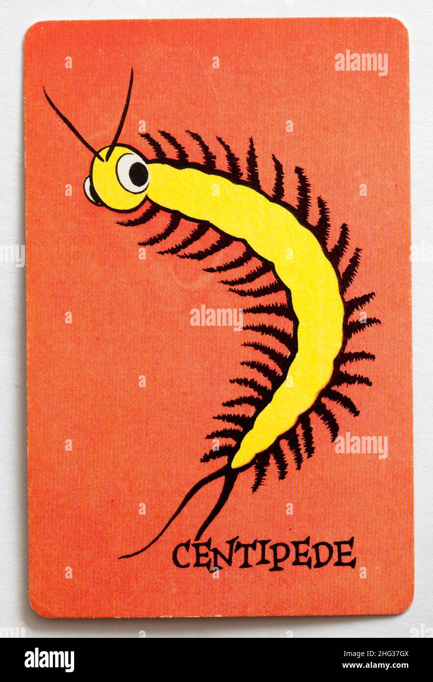 Carta da gioco Skeeter - Centipede Foto Stock