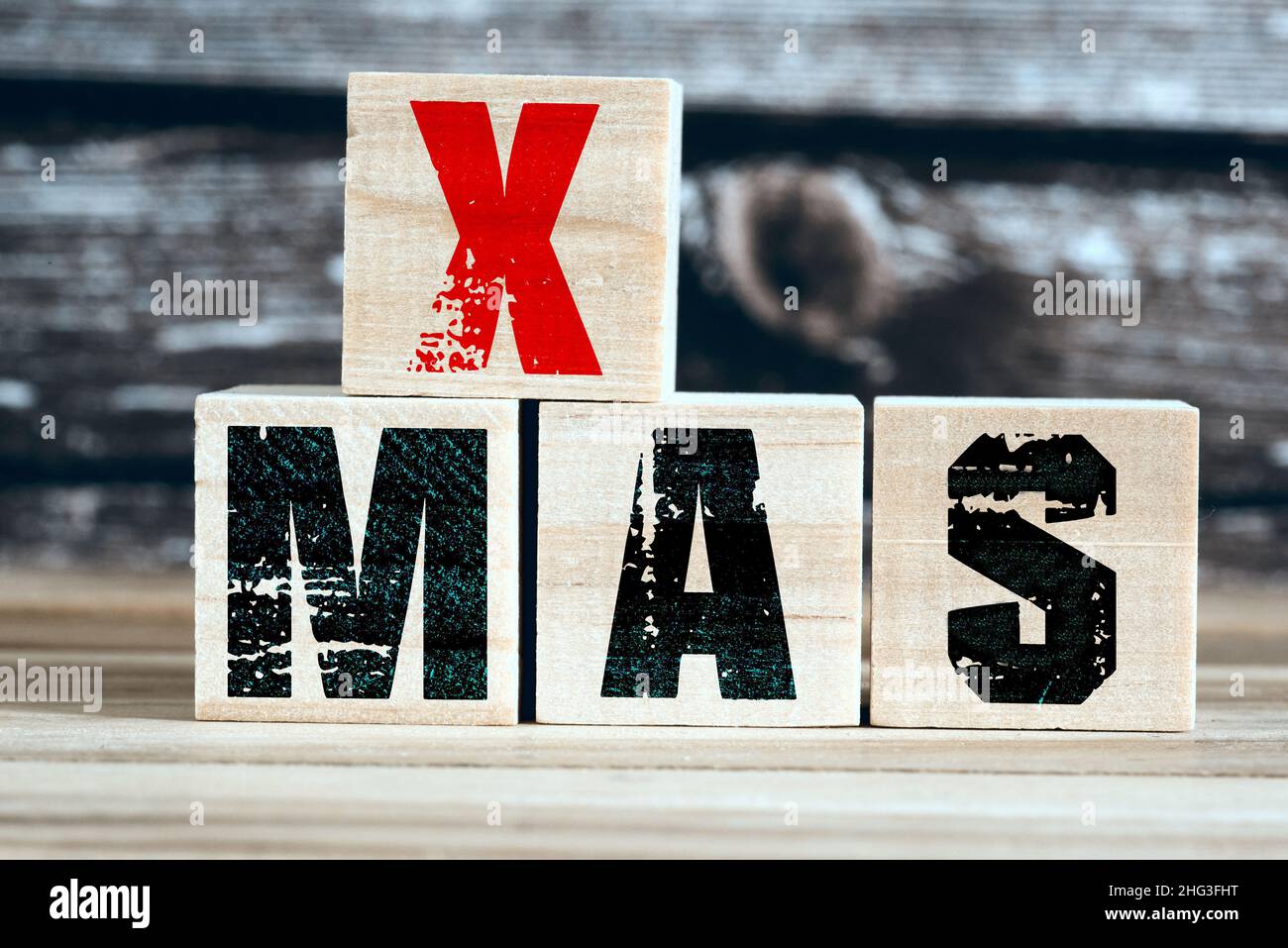 Lettere decorative Natale Foto Stock