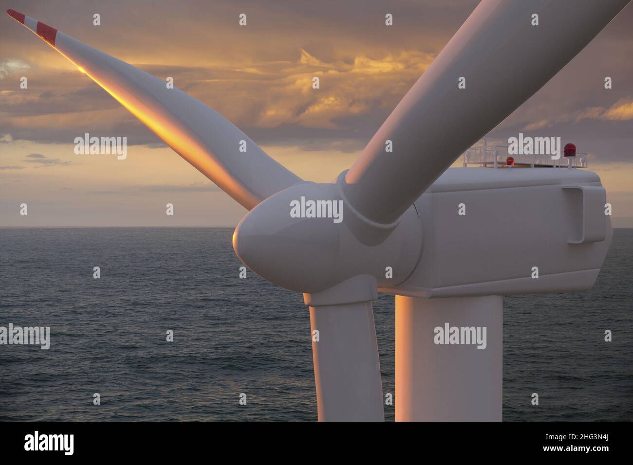 Energia eolica Foto Stock